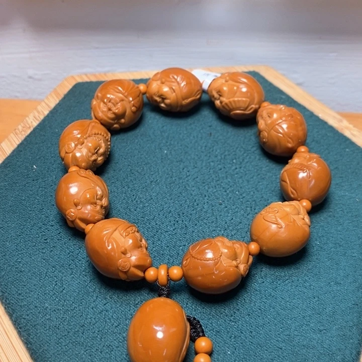 橄榄核手串/手链小财神