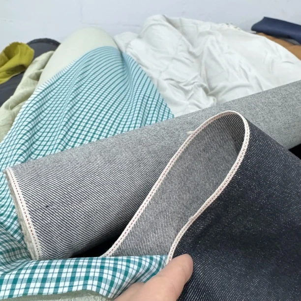 37 金佳高品质日制红边KAIHARA冈山赤耳丹宁denim品牌牛仔布料3米