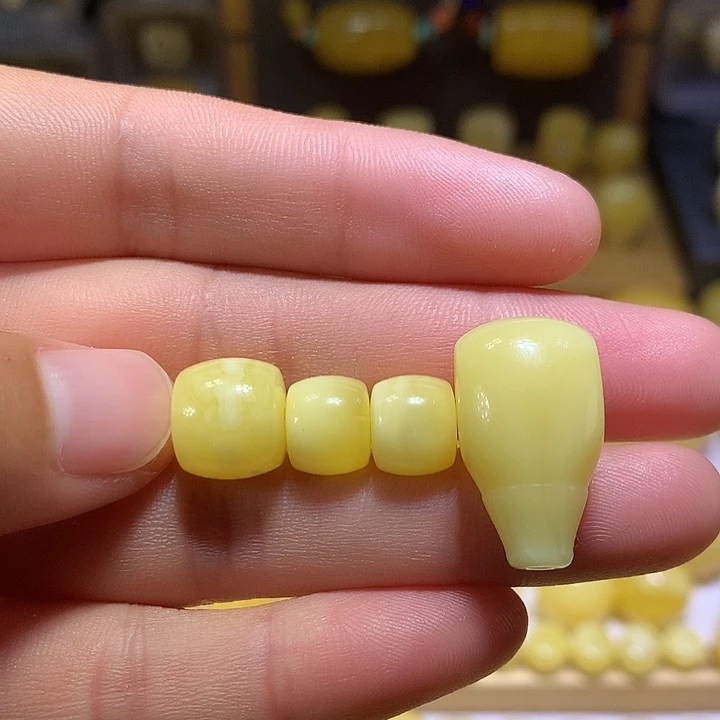 蜜蜡未镶嵌裸石天然俄料浓白蜡套装9.5-12.9