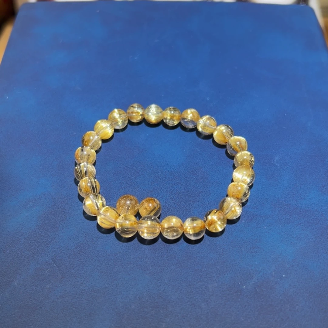 水晶手串未镶嵌蓝**娃手串