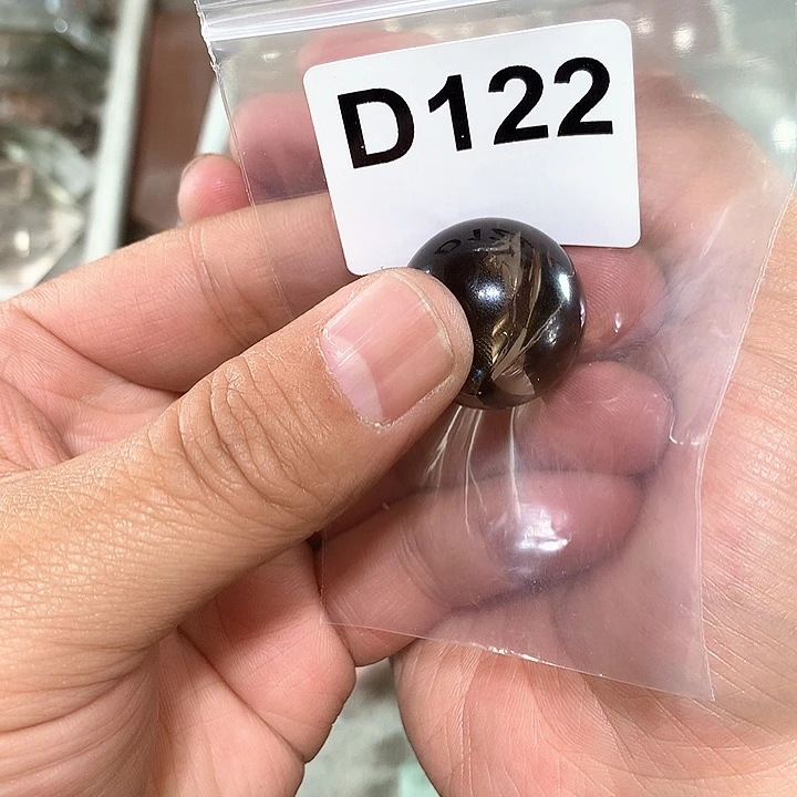 烟晶天然水晶球D122未镶嵌骑****布