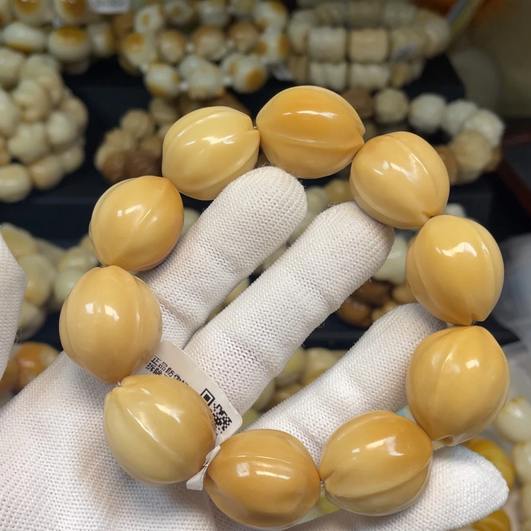 手串菩提根/象牙果131玉兰花瑕疵