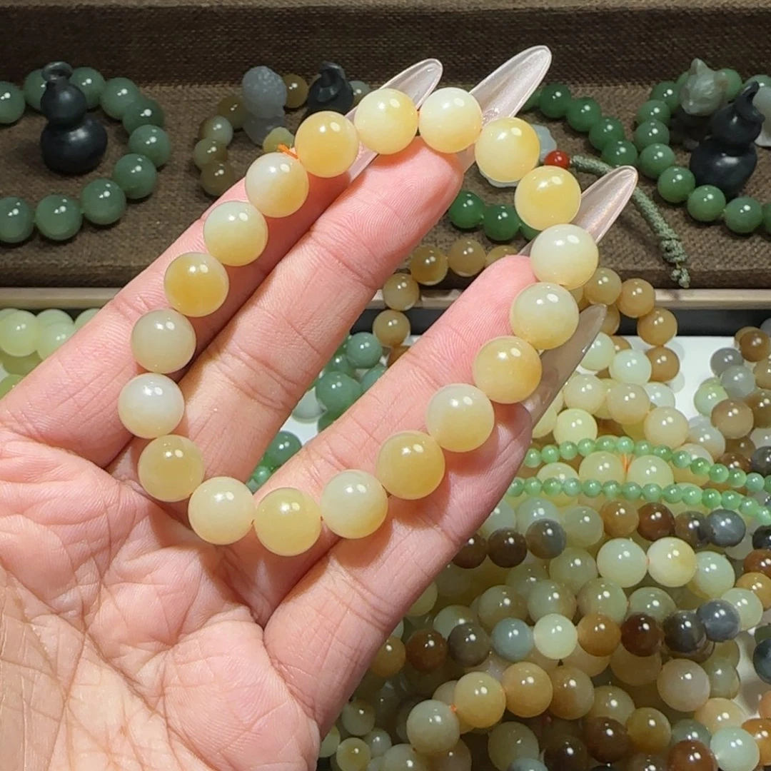 和田玉未镶嵌手链