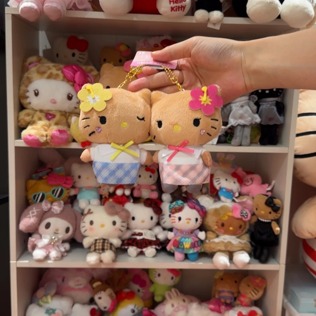 毛绒磁吸双胞胎姐妹花挂件