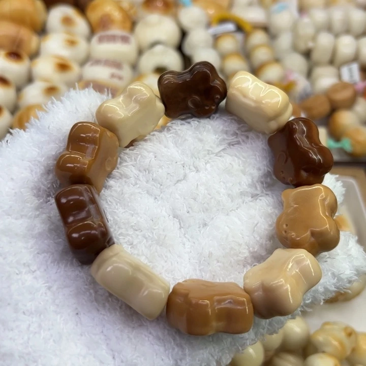 手串菩提根/象牙果91 象牙果原果雕刻多宝蛋糕小狗微瑕