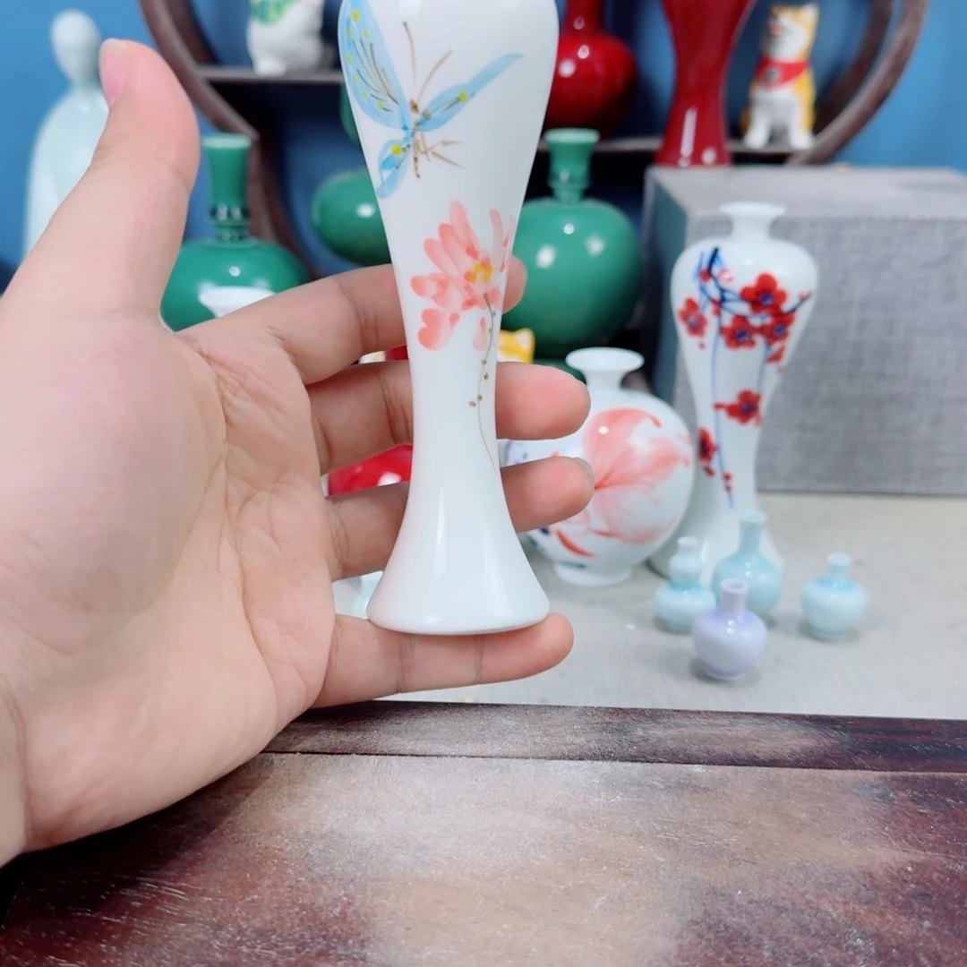 陶瓷手工小花器摆件