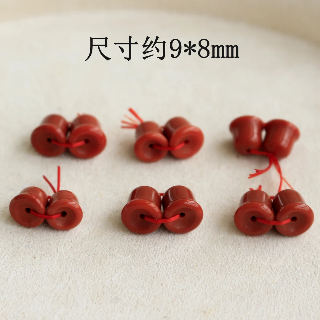 天然川料瓦西南红玛瑙小铃铛弟子珠隔珠diy佛珠手链原创配饰