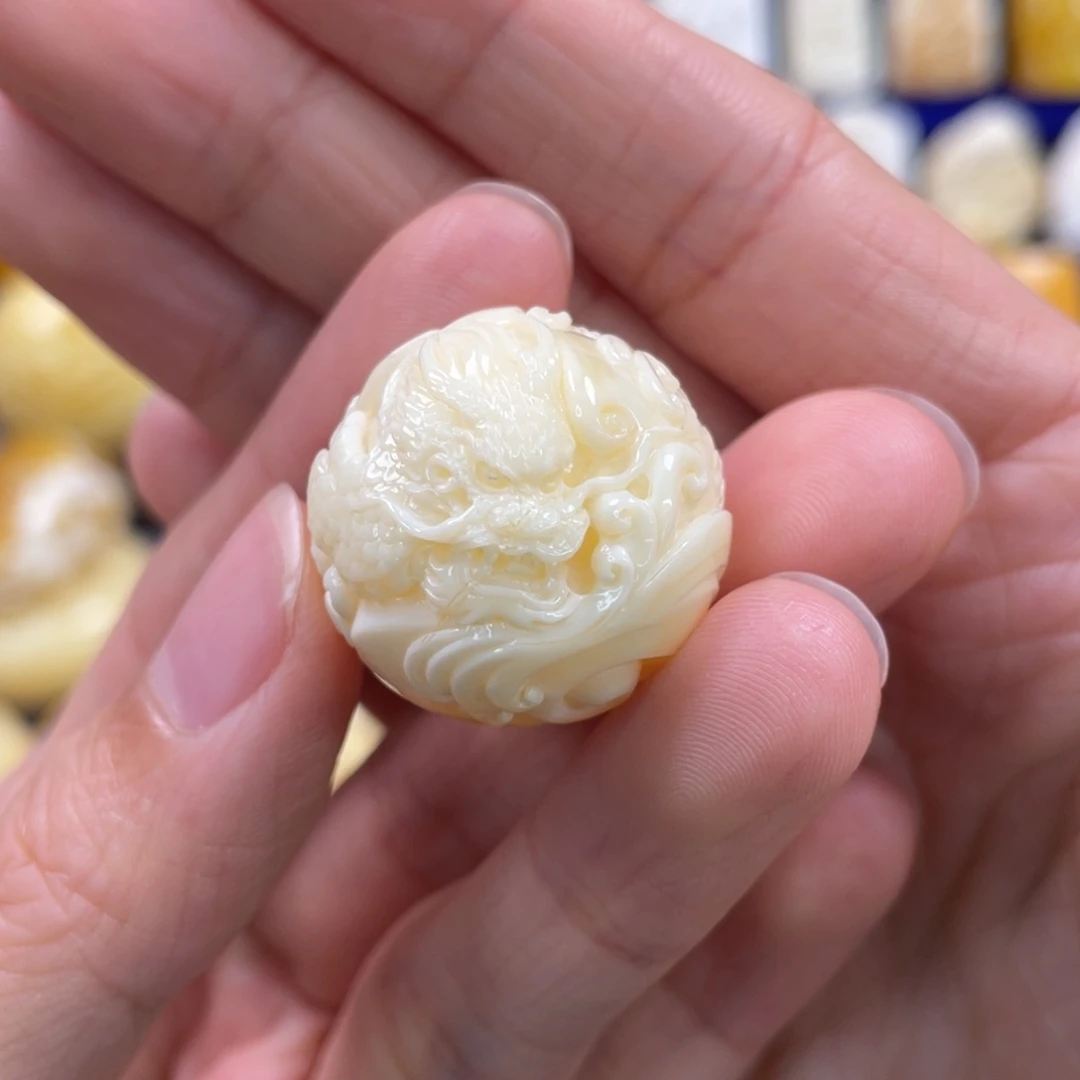 蜜蜡裸石未镶嵌琥珀蜜蜡珠子卡24.8mm