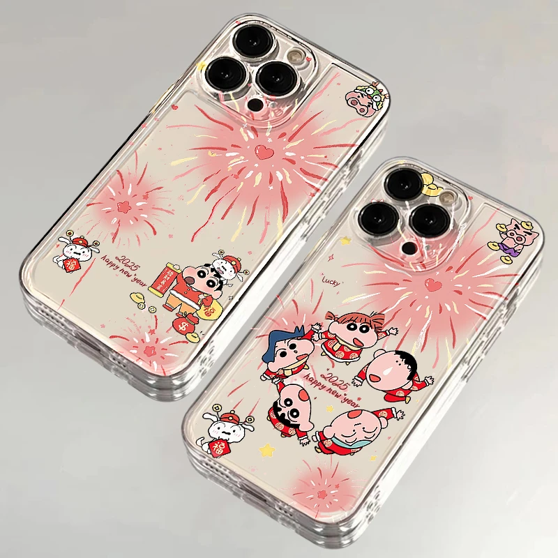 欧克里里2025烟花小新适用苹果16promax手机壳华为vivo小米oppo