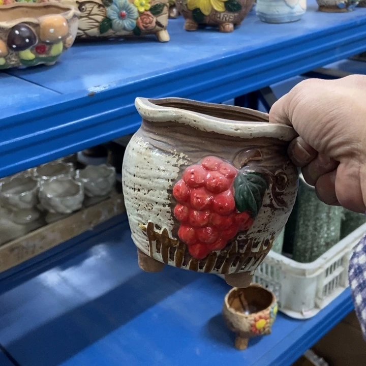 陶瓷花盆单场满9.9发11.5*11.5白