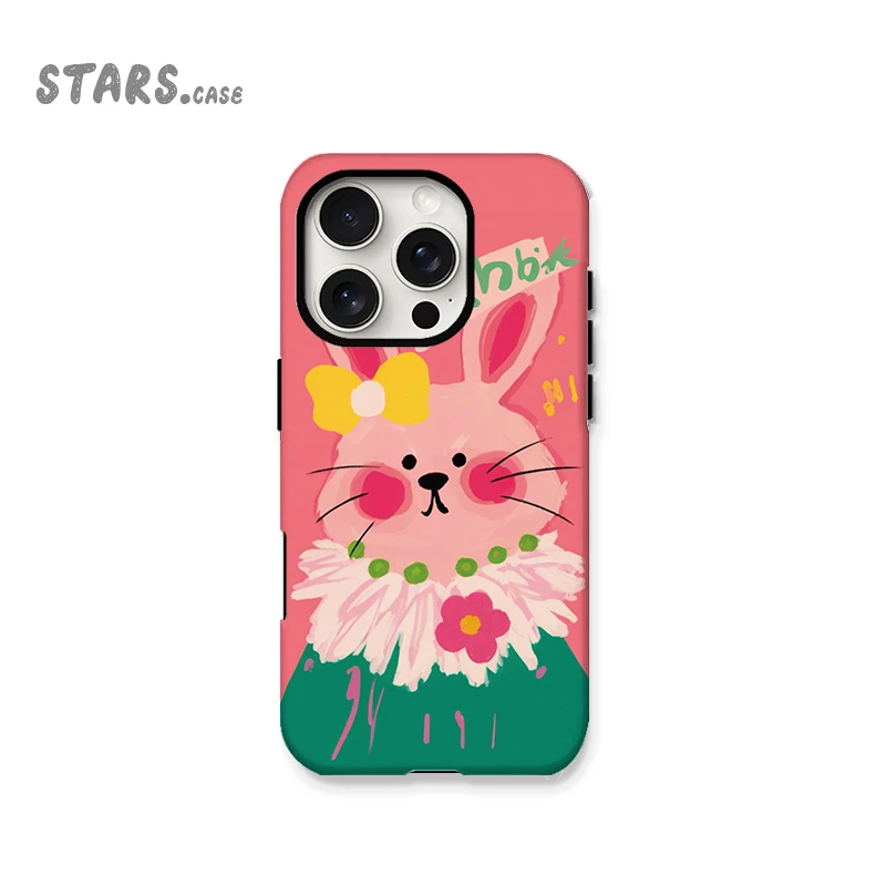 粉红兔菲林二合一适用苹果华为vivo小米oppo手机苹果16Promax