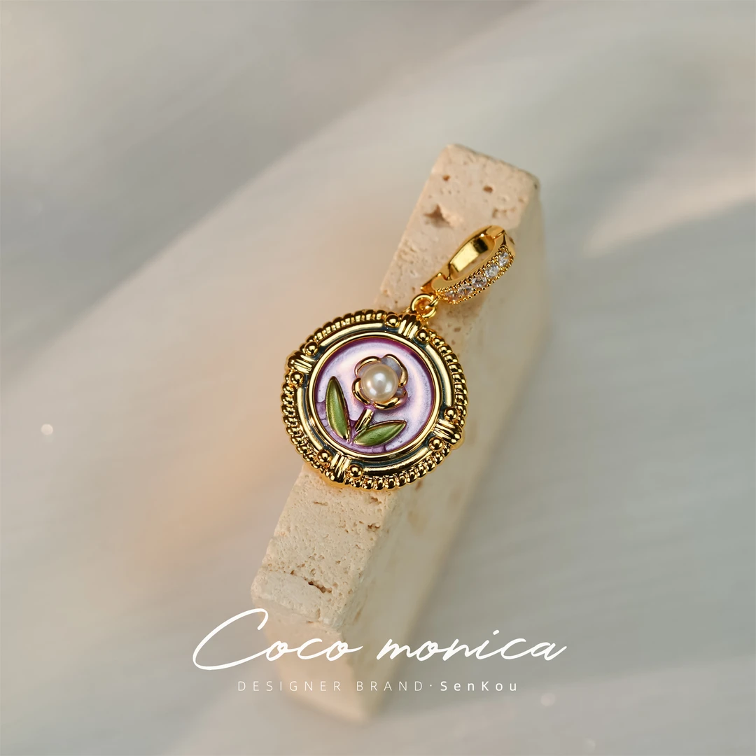 【小霞珠宝】吊坠手工气质轻奢百搭复古女王小众设计师WE155