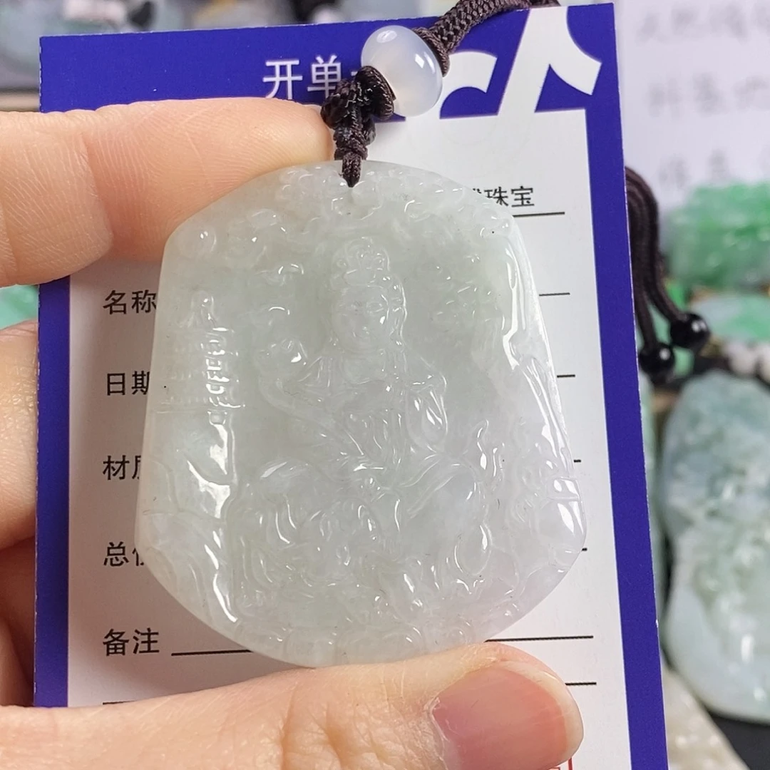 翡翠颈饰未镶嵌文殊