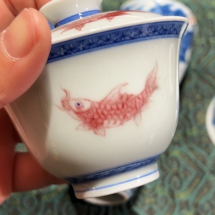 微瑕臻玉古坊孔雀石釉里红