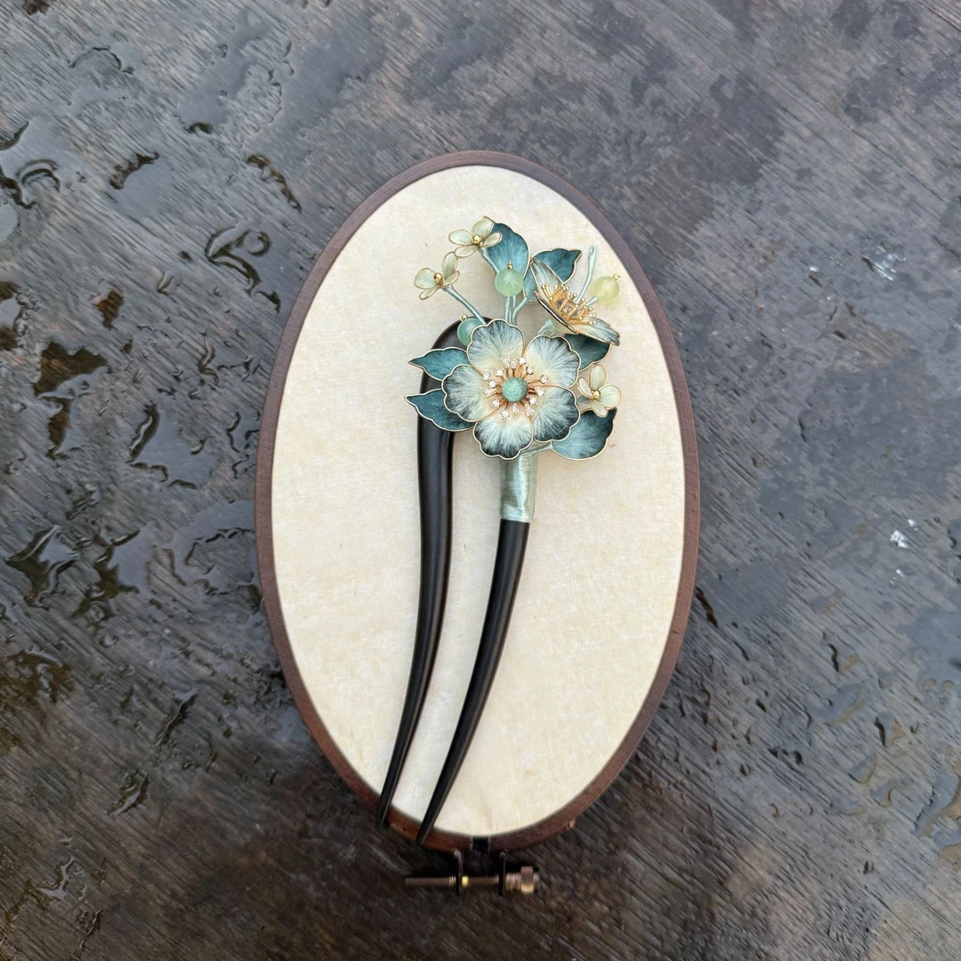 【青瑶玉露】绒花发簪
