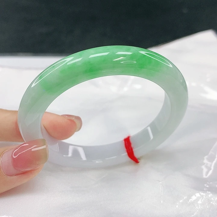 翡翠未镶嵌手镯圈52，19074