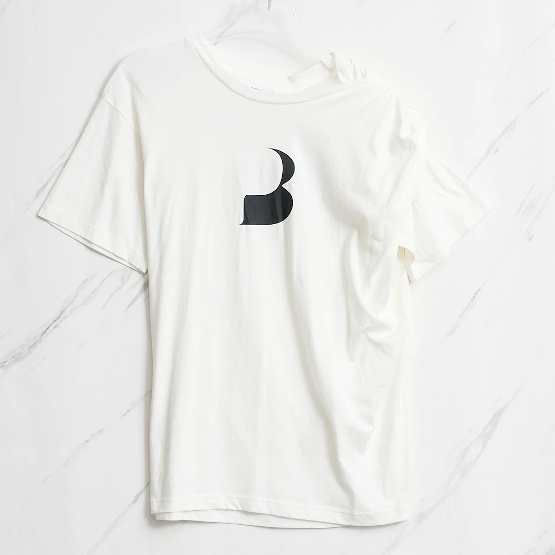 全新未使用/pushBUTTON女士印花圆领T恤PZGU00002