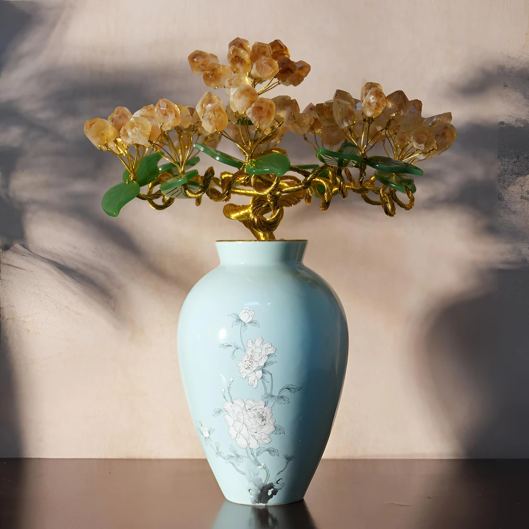 【暖暖】天青瓷瓶 家居摆件 客厅玄关卧室办公室摆件