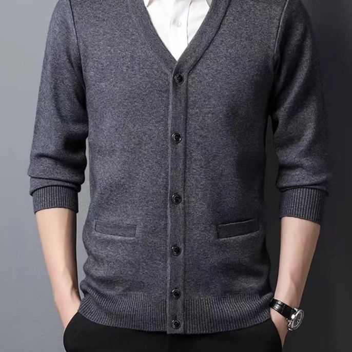 男士中老年针织开衫