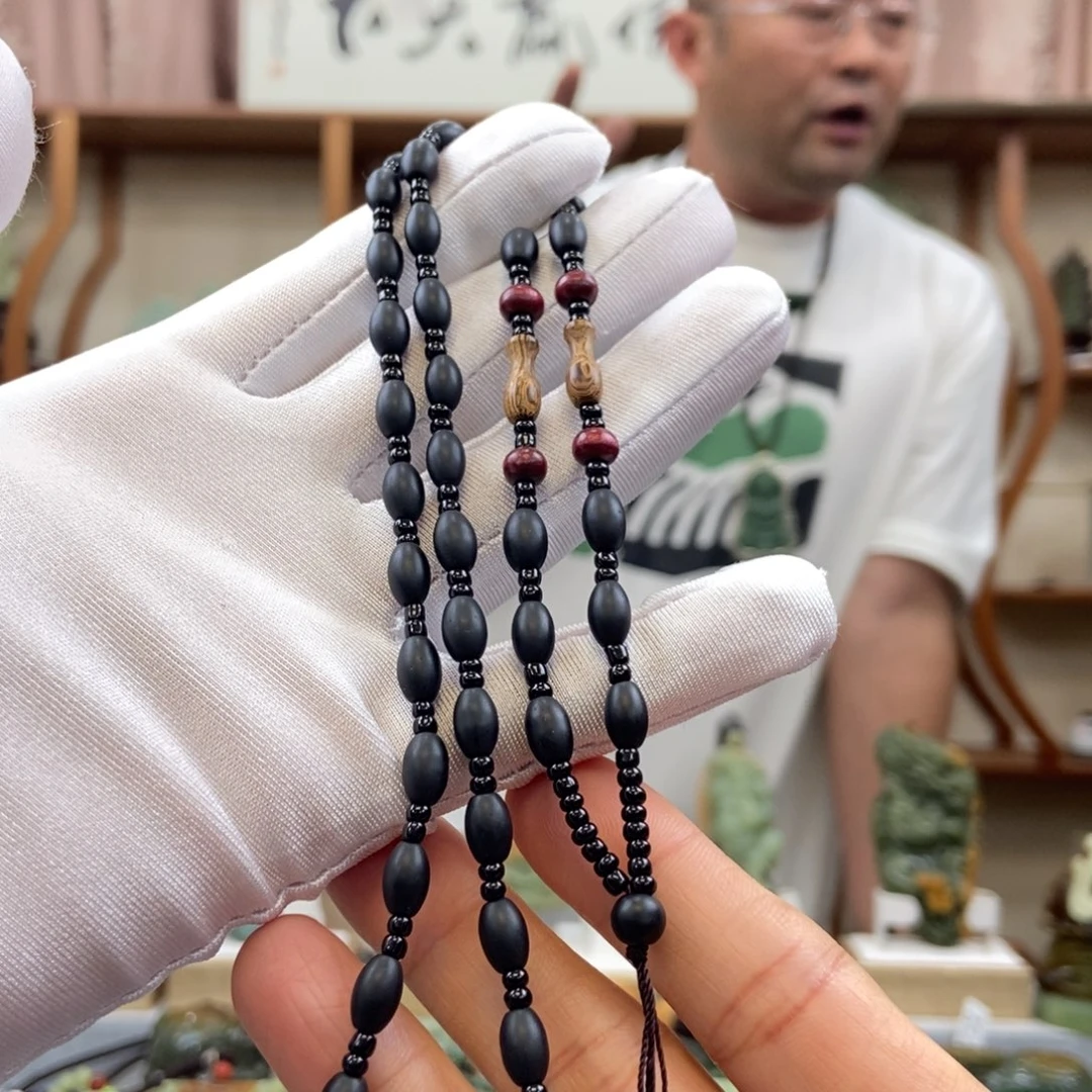 黑曜岩未镶嵌颈饰