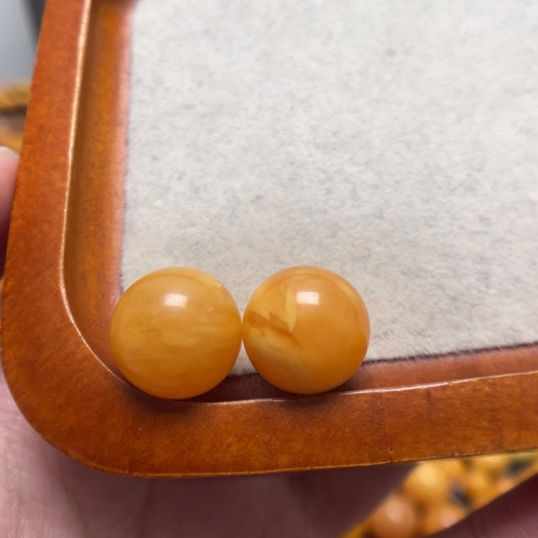 本***空蜜蜡未镶嵌裸石蜜蜡配饰定制穿一起