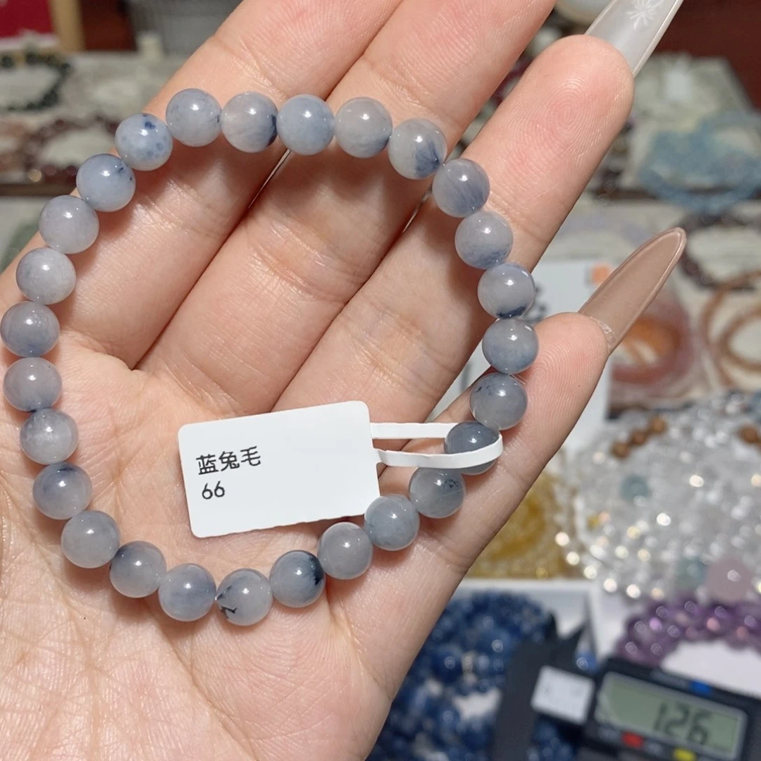 水晶手串未镶嵌兔毛