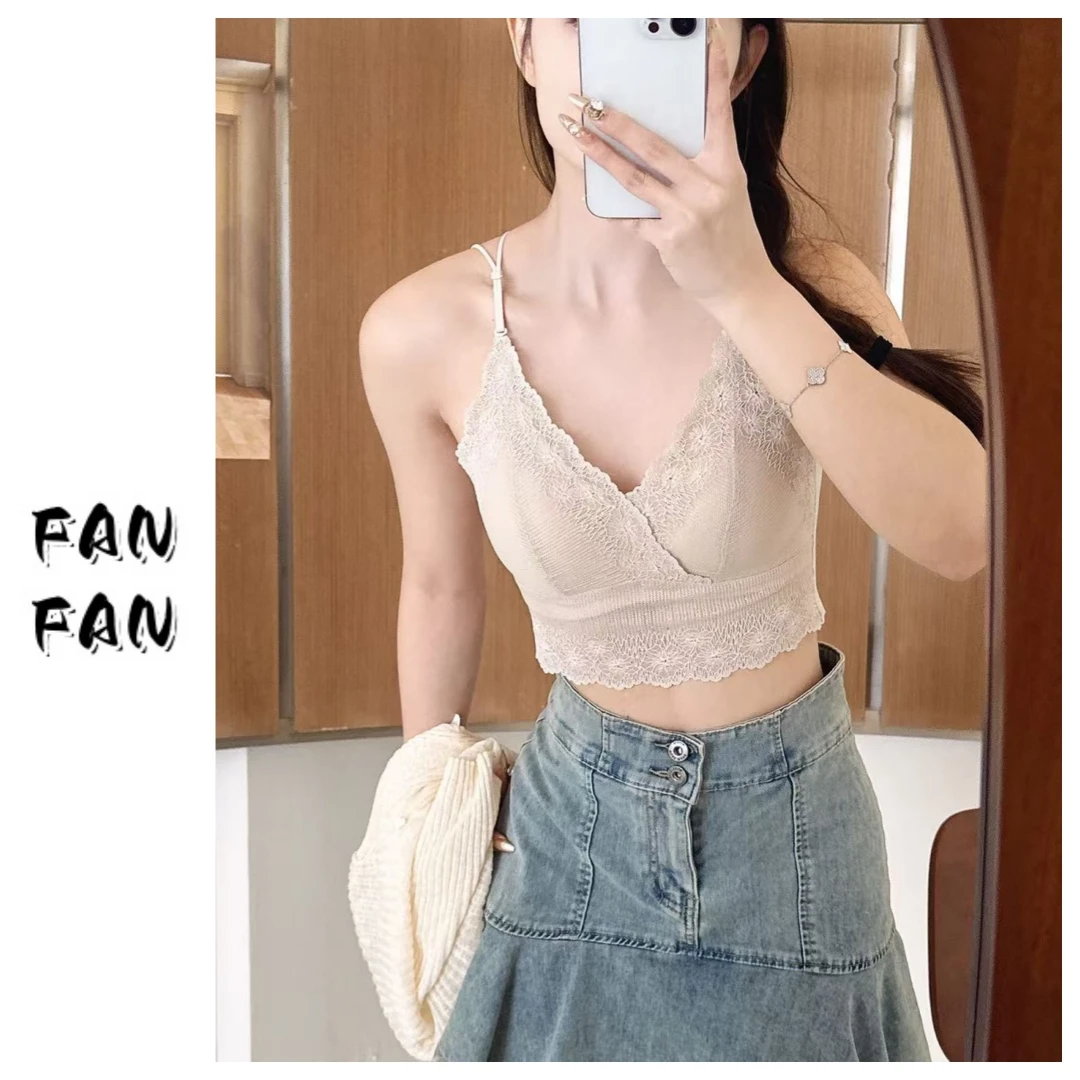 饭饭家 【性感尤物】一体杯美背吊带