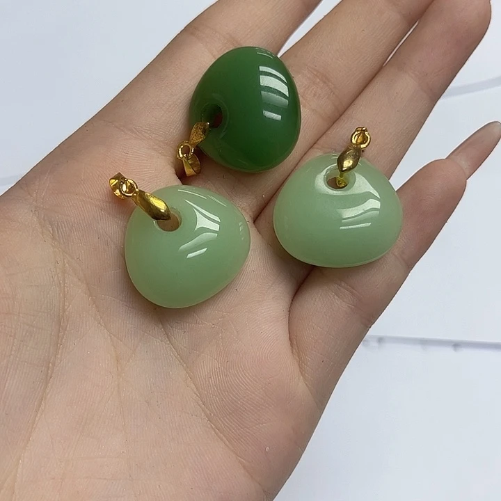 和田玉（糖玉）未镶嵌颈饰吊坠13