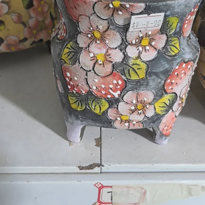 红泥花盆景德镇花盆