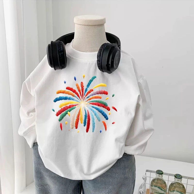 儿童t恤男童长袖春季宝宝打底衫春秋款白色小童薄款纯棉男孩春装