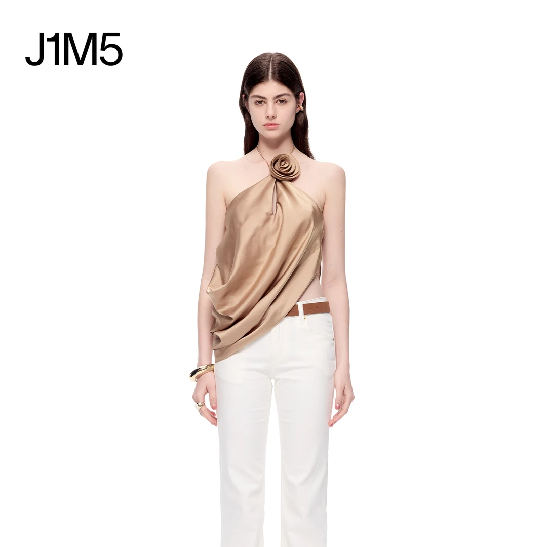 J1M5买手店 CNLEEWEI 25春夏 挂脖斜摆荡领上衣 设计师品牌时尚