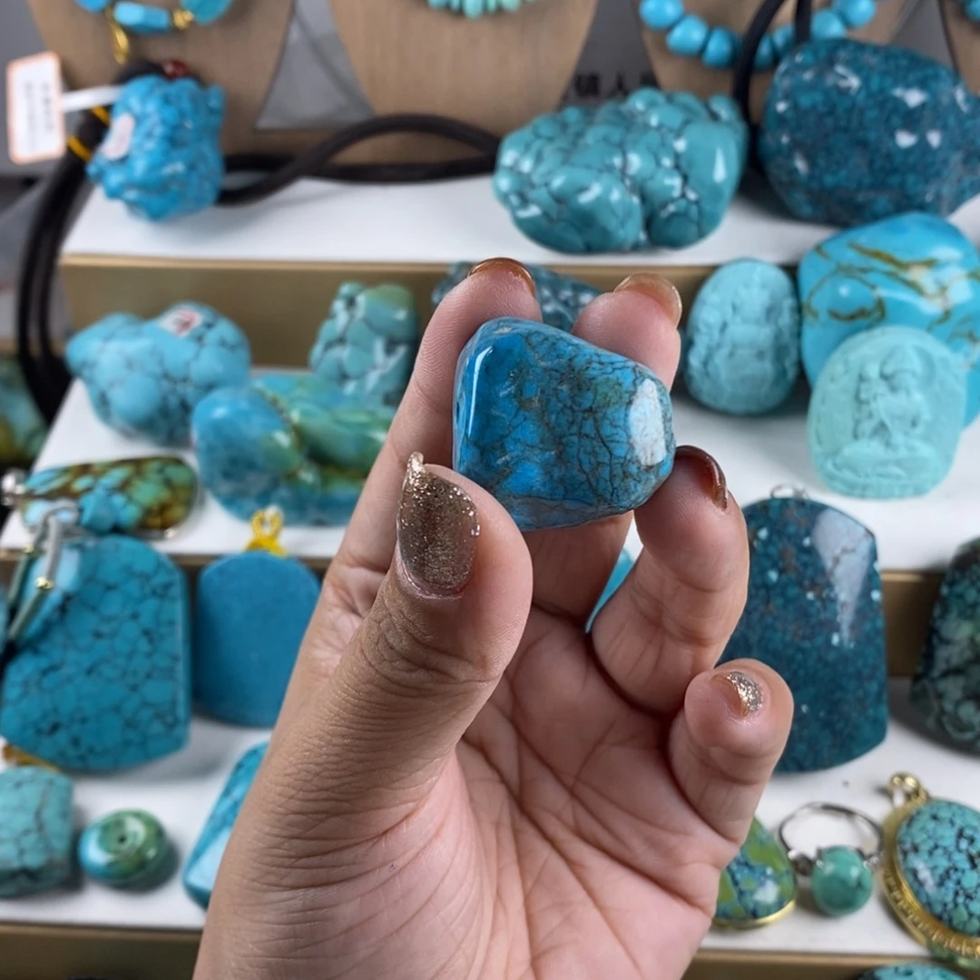 高瓷精品玉化蓝随型c