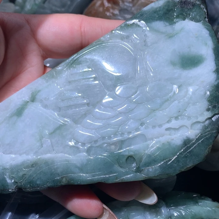 翡翠未镶嵌颈饰保真天然A货翡翠