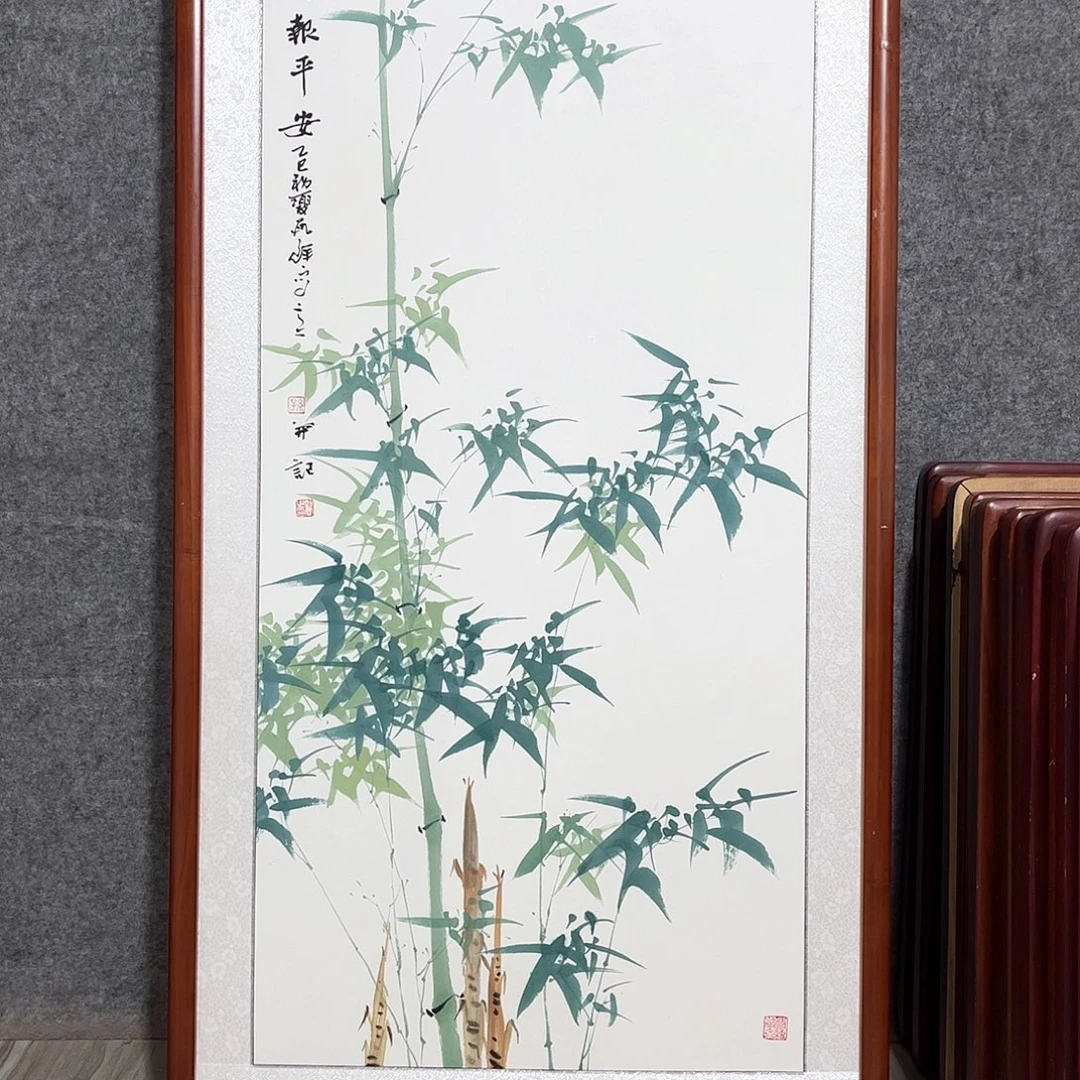 国画书画作品带框63×123