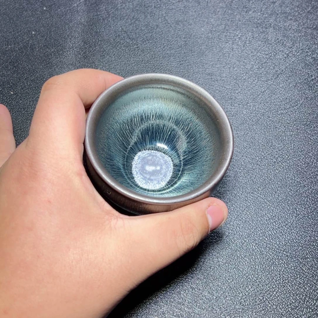 茶盏银豪建窑建盏主人杯