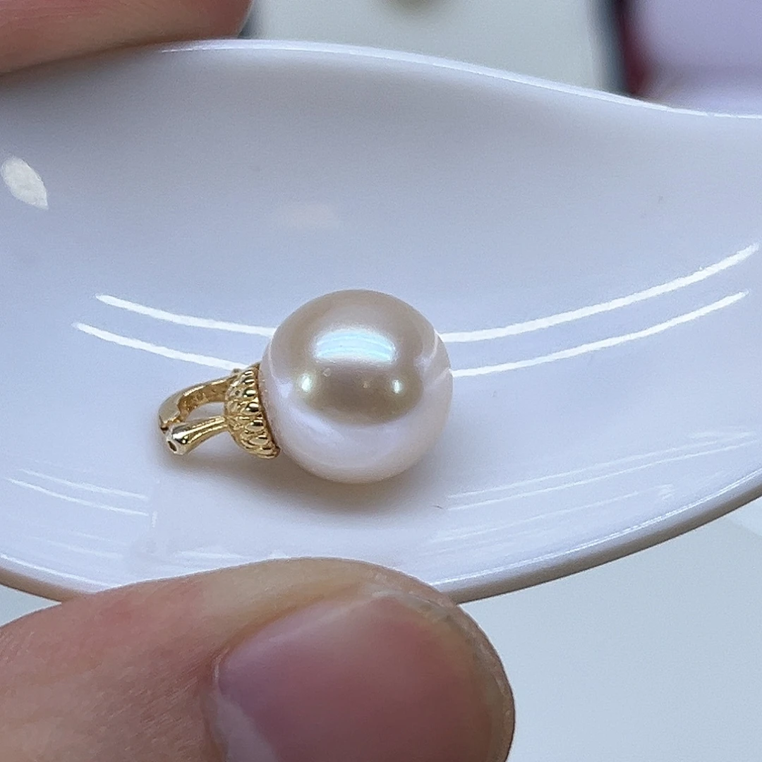 淡水珍珠银S925镶嵌颈饰