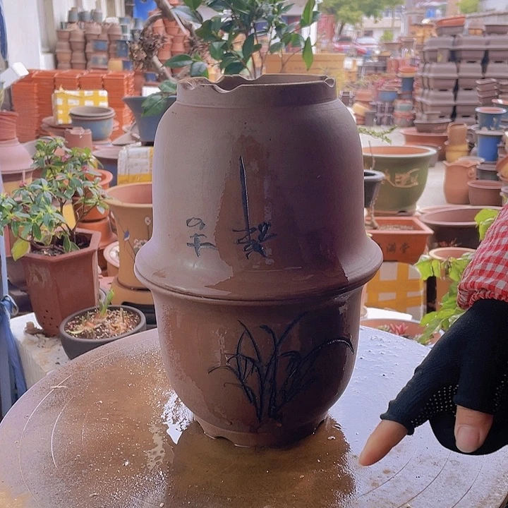 紫砂宜兴紫砂平角金钟21+21