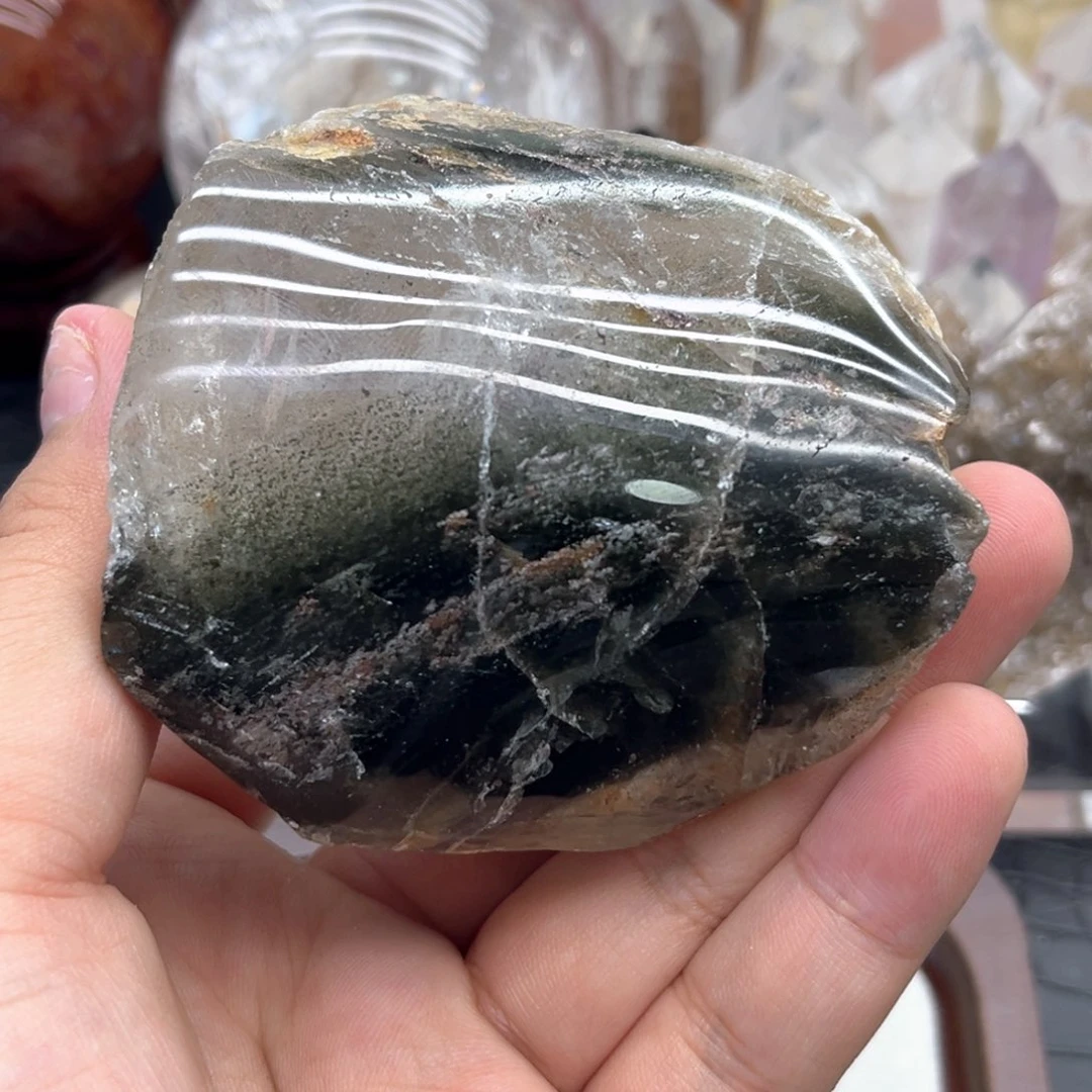 未镶嵌水晶珠宝半成品39 幽灵原石摆件