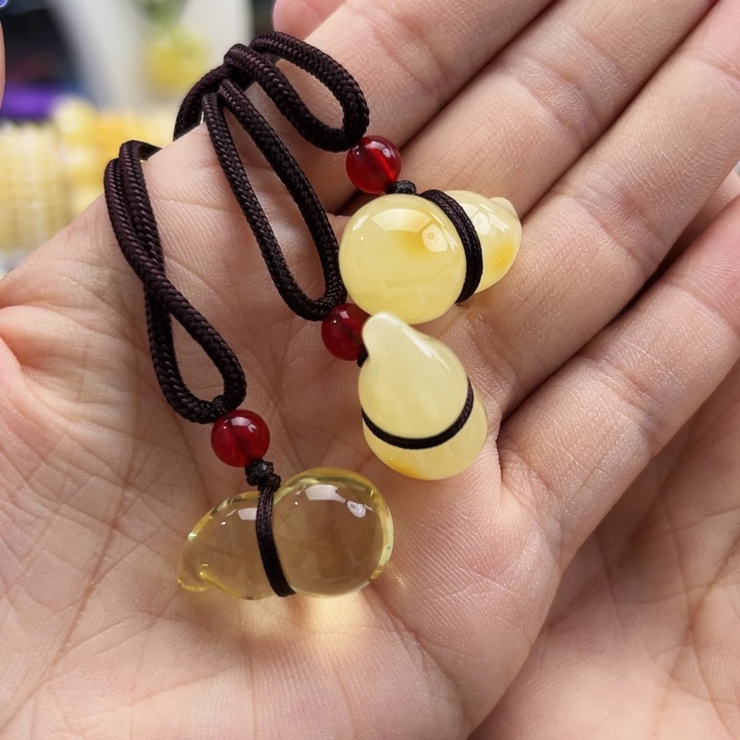 未镶嵌琥珀裸石葫芦/多样性发一