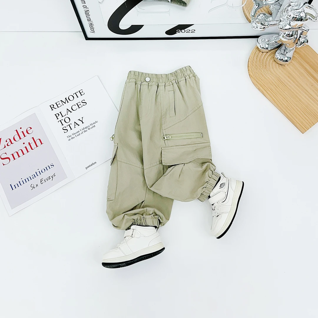 男童裤子秋冬款儿童工装裤2025秋季新款秋装 LL3929 悠悠童话童装