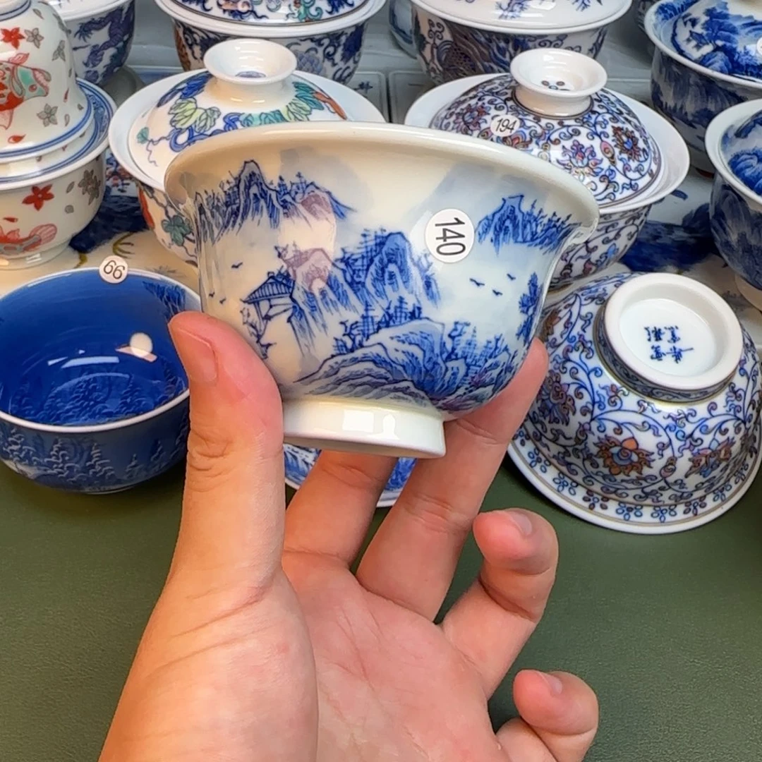 彦祖纯手工手绘茶具140