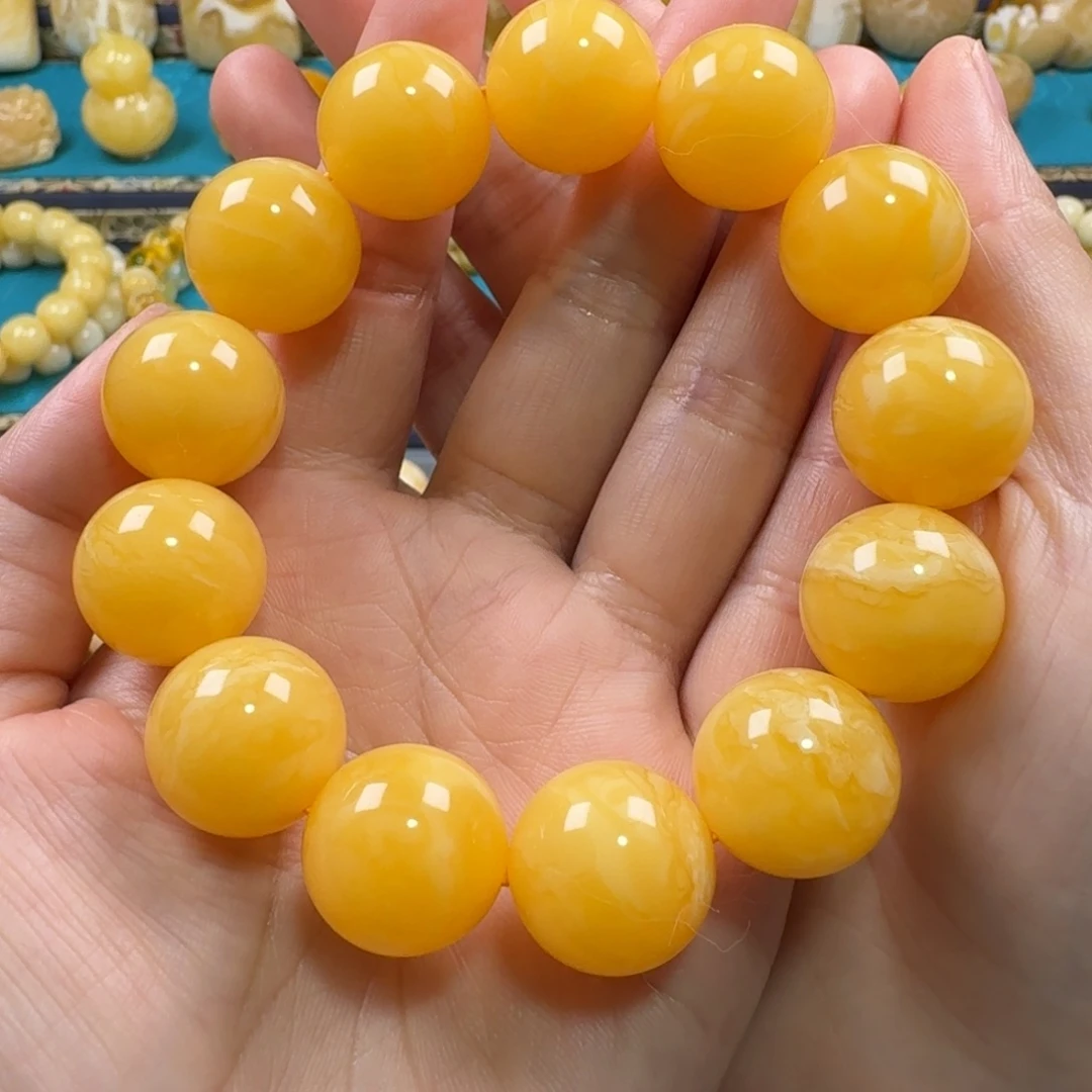 琥珀未镶嵌手链同料