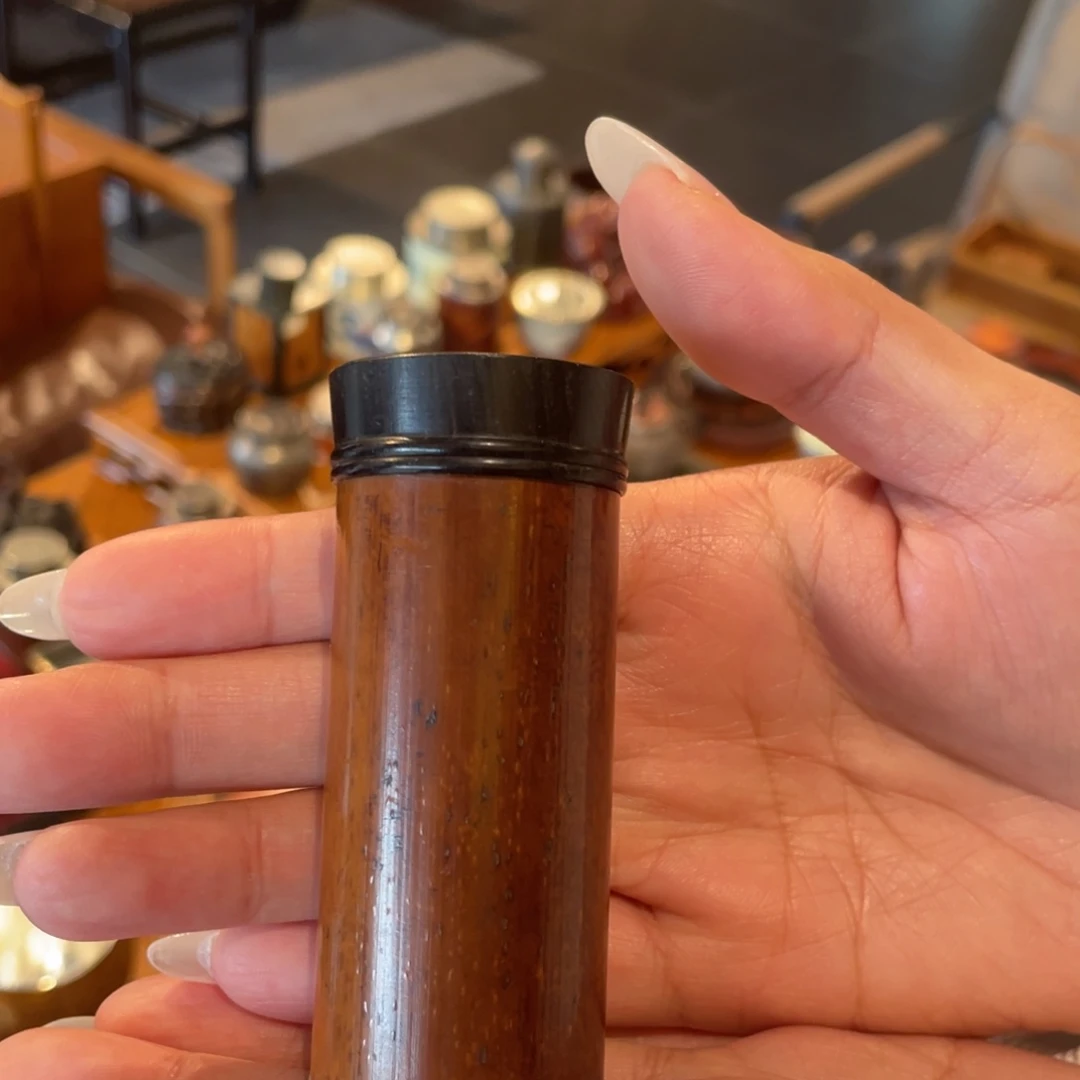 紫砂茶盘老煤竹牙签筒