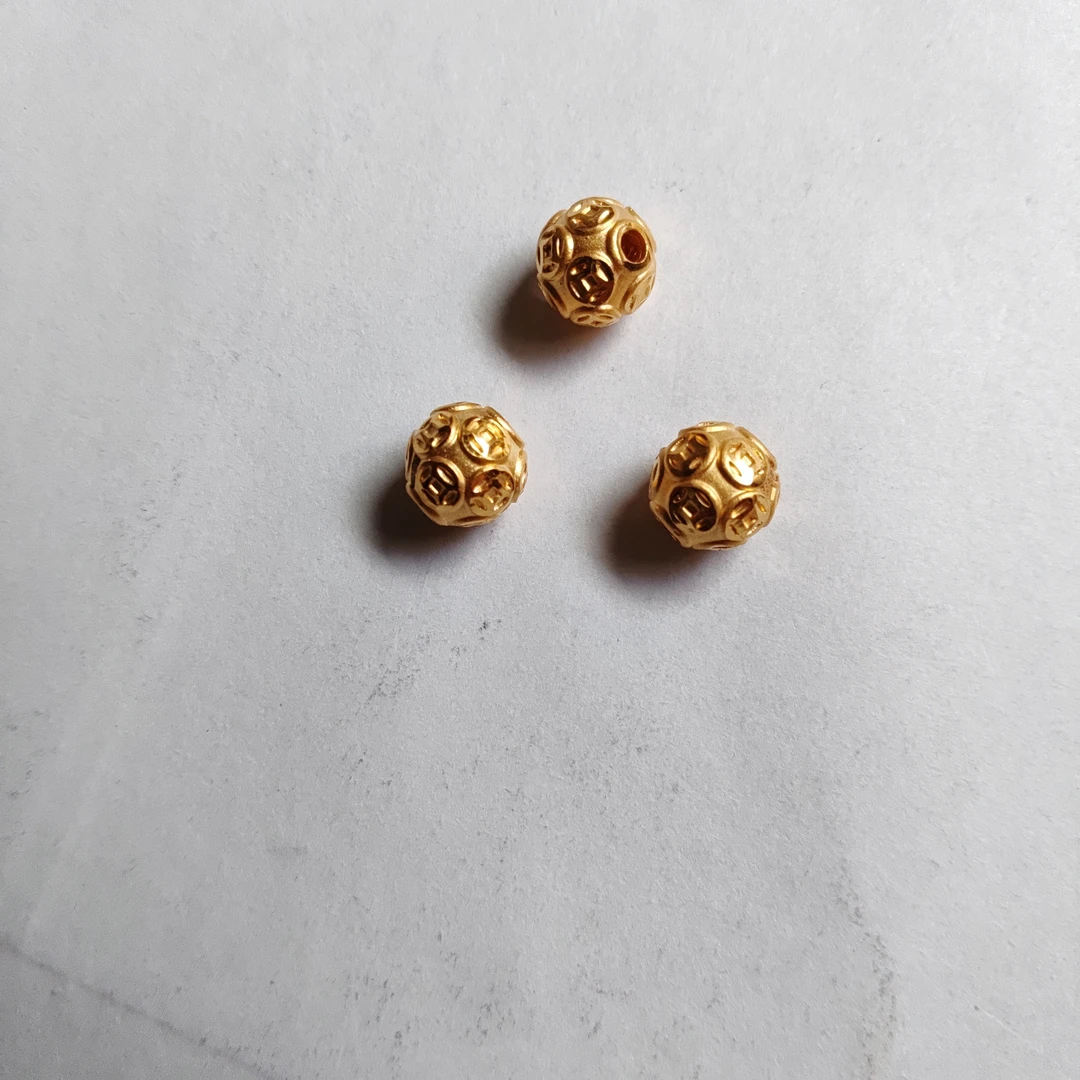 金元宝足金999貔貅珠子首饰