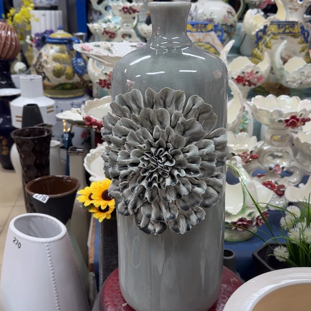 瓷片陶瓷工艺花瓶摆件