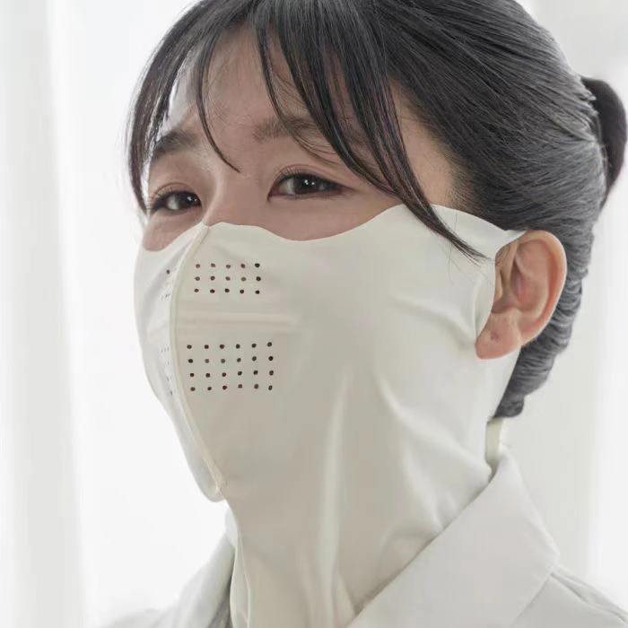 格格【无惧阳光】户外运动骑行登山大面积透气防晒冷感脸脖挂耳面罩