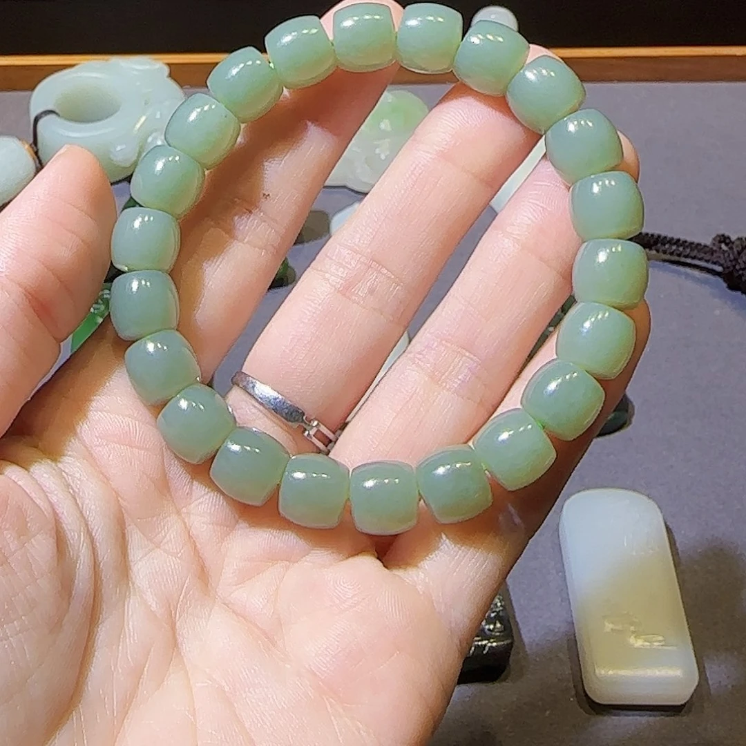 和田玉未镶嵌手链