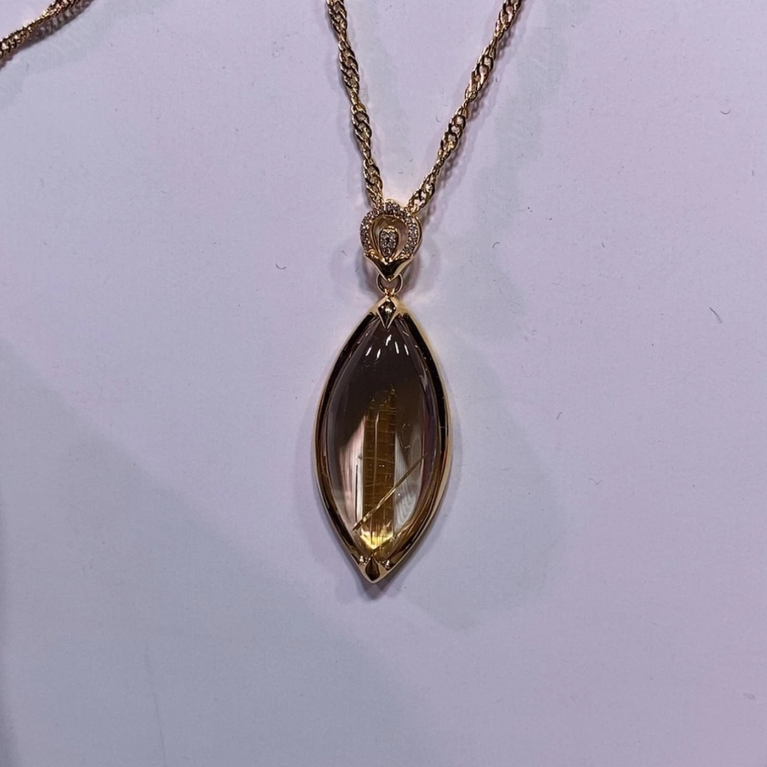 未镶嵌手链水晶金钛晶吊坠