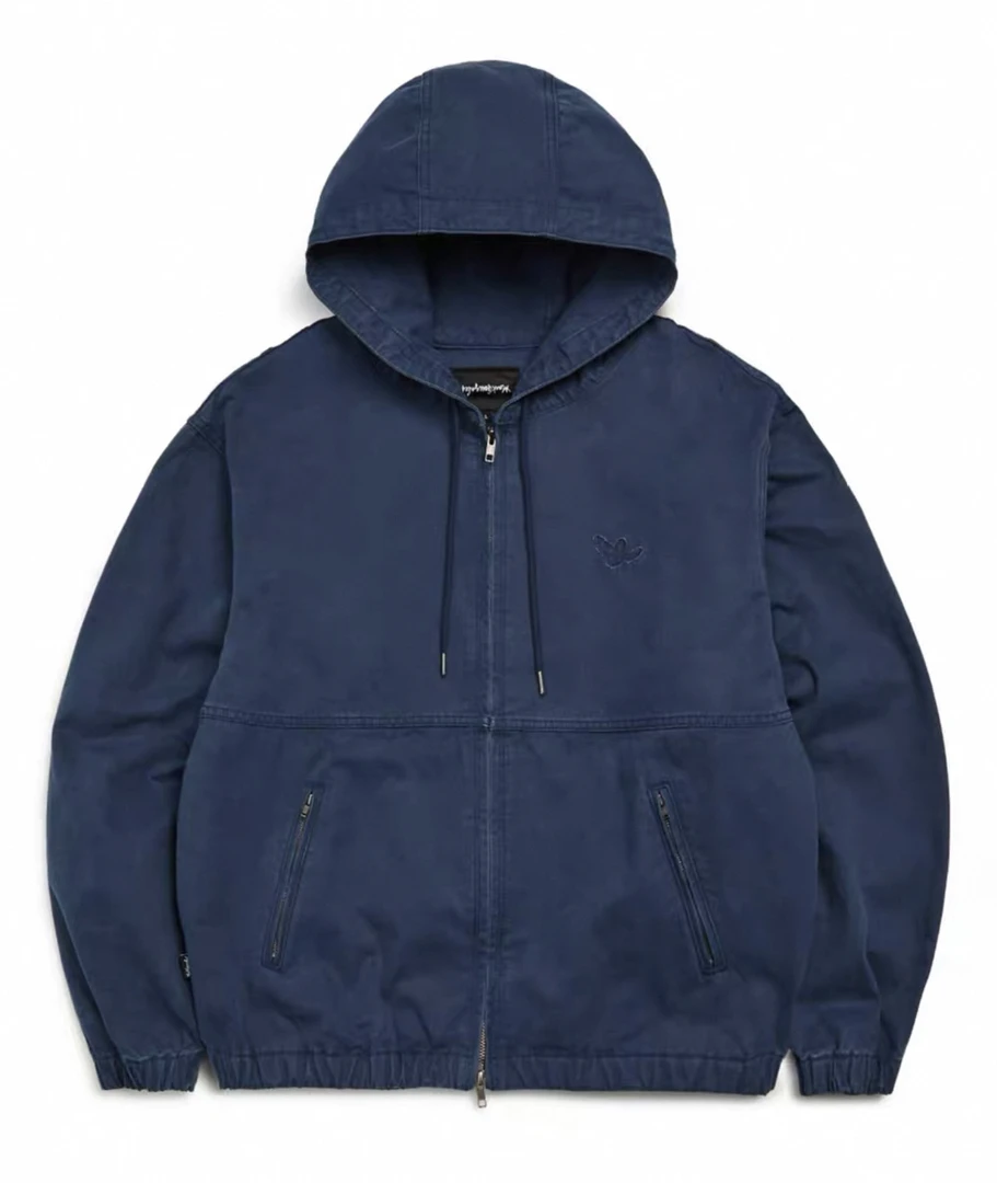 拉链薄款透气男子防风连帽外套男装运动户外春秋春季