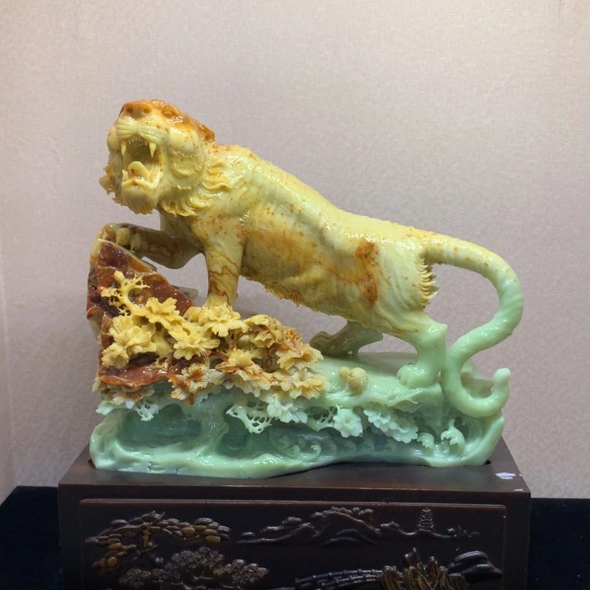 【闪购商品】未镶嵌蛇纹石玉摆件覆膜